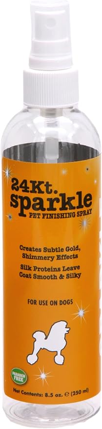 Showseason® (24 kt.) Gold Sparkle Spray 8.5 oz. | Unscented | Paraben and Cruelty Free | Biodegradable and Non-Toxic | Made in The USA