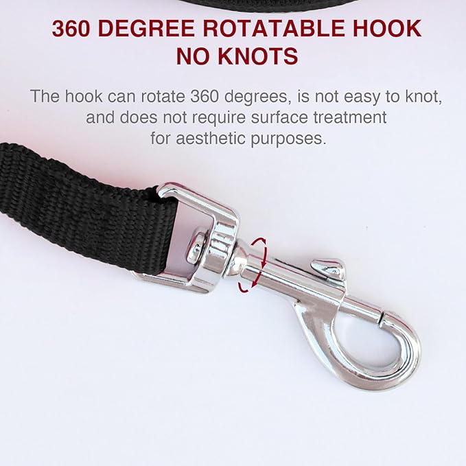 Dog Leash Puppy Obedience Recall Training Agility Lead 15ft, Great for Play, Camping, or Backyard