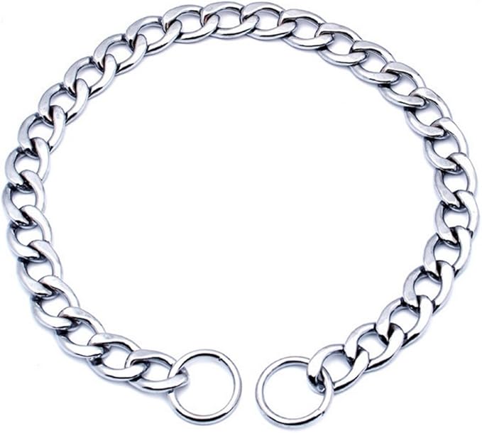 SGODA Chain Dog Training Choke Collar, 24 in, 3.5 mm