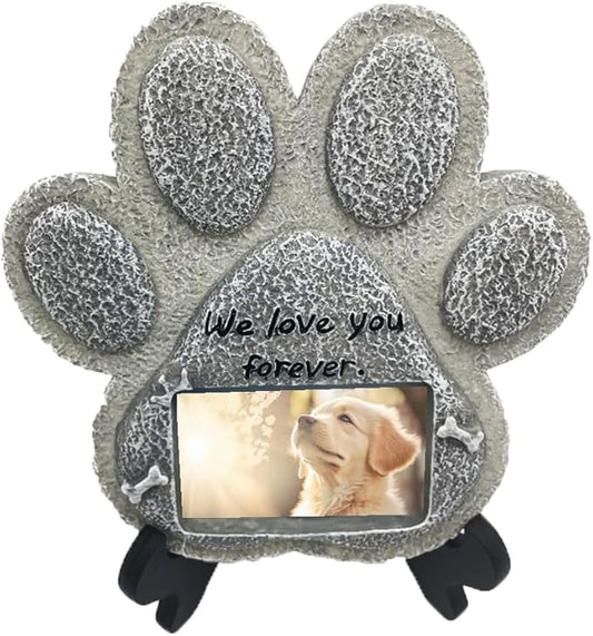 Dog Memorial Stones with Stand, Dog Memorial Gifts for Loss of Dog,Indoor Outdoor Headstones for Grave Loss of Pet's Spiritual Resting Place