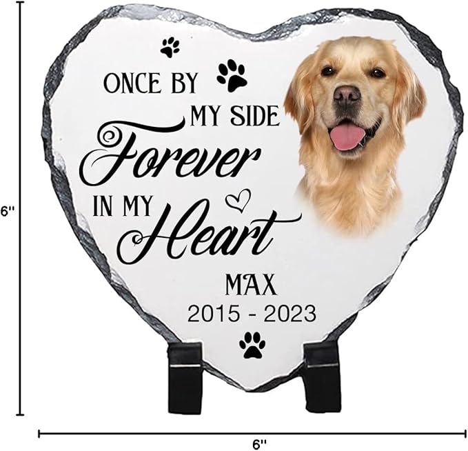 Dog Memorial Gifts for Loss of Dog, Personalized Dog Memorial Stone, Pet Memorial Gifts, Pet Loss Gifts, Pet Memorial Stones, Cemetery Decorations for Grave, Cat Memorial Gifts, Gifts for Cat Lovers