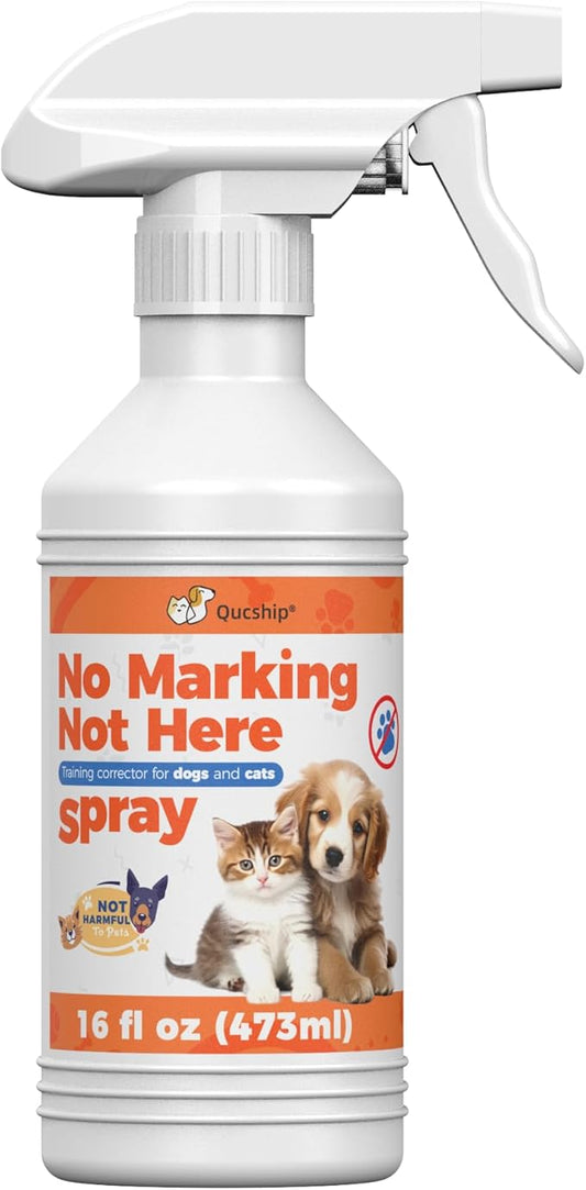Qucship 16oz Effective Dog Stay Away Spray for Training – Psafe Pet Training Aid to Stop Inappropriate Peeing - Stop Dog Urinating in House with No More Peeing in House