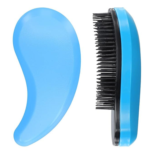 Small Dog Brush - Puppy Brush Grooming Tool for Teddy Yorkies Maltese, Gentle Hair Remover for Easy Pet Grooming at Home (Blue)