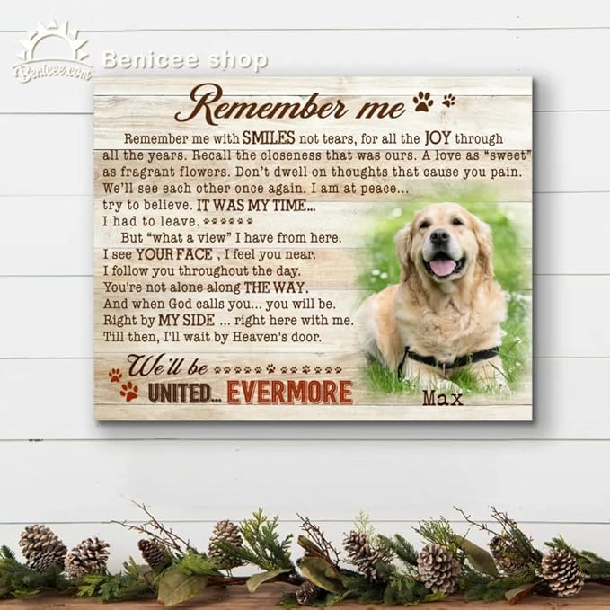 Benicee Shop Labrador Retriever Gifts, Labrador Dog Photo Collage Canvas, Gift for Labrador Lovers, Labrador Dog Memorial Canvas, Labrador Wall Art