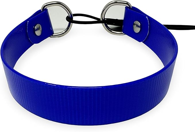 SparkDog Collars 1” Quick Adjust E-Collar Replacement Strap – Quick-Adjust, Waterproof & Durable – Fits Dogtra & Most Brands – Made in USA for Working Dogs, Hunters & Pet Owners (Blue, High Flex)