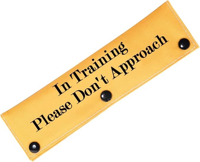 PWHAOO in Training Ignore Dog Leash Sleeve Dot Not Pet Working Merch Sleeve Service Dog Leash Wrap(Please Don't Approach Sleeve)