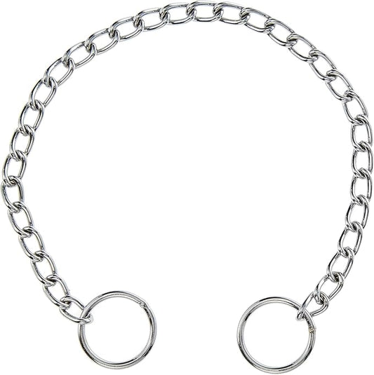 Hamilton Metal Slip Link Choke Chain Dog Collar, Fine 2.0mm x 12"