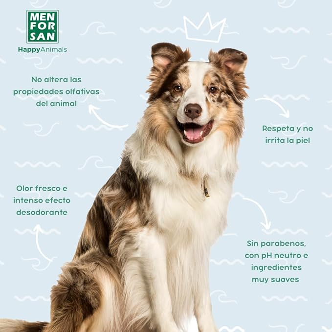 MENFORSAN Eau de Cologne Fresh for dogs 100% Natural, Vegan-Friendly, Alcohol Free