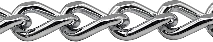 Herm Sprenger Chrome Plated Steel Dog Collar with Short Flat Links Choke Chain Two O-Rings for Small Medium Large Dogs Professional Training Collar Correction Slip Chain Made in Germany (24in (60cm))