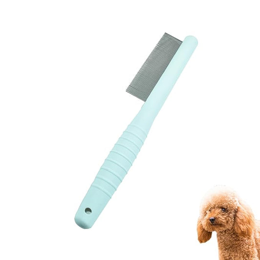 Small Dog Grooming Comb - Perfect for Shih Tzus, Yorkies, and Maltipoos - Ideal Puppy Hair Brushes for Maltese and Small Breeds (Blue)