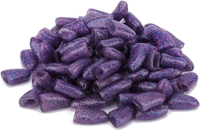 100PCS Dog Nail Caps, Pet Dog Soft Claws Nail Cover Dog Claws Glue Applicators Nail Cover for Cat Claws(L-purple)