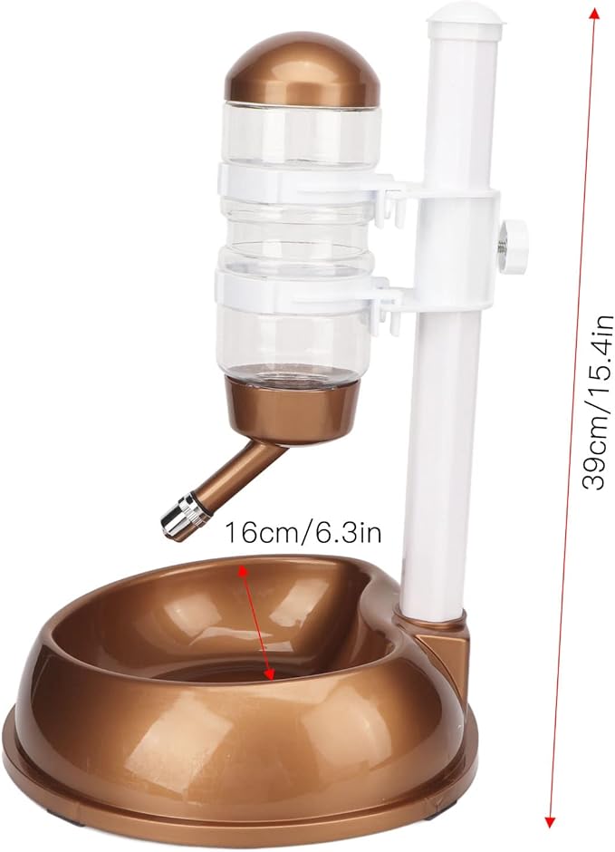 Automatic Gravity Dog Water Bowl Dispenser, BPA-Free, Height Adjustable Dog Automatic Water Food Feeder Large Capacity Pet Drinking Supplies for Pets