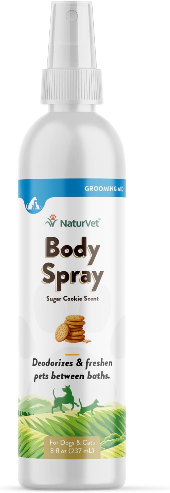NaturVet Body Spray with Sugar Cookie Scent for Dogs & Cats 8 oz