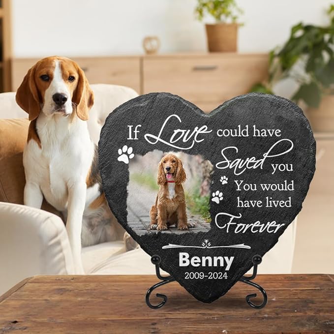 Personalized Dog Memorial Stone, Pet Memorial Gifts, Pet Loss Gifts, Pet Memorial Stones, Cemetery Decorations for Grave, Cat Memorial Gifts, Gifts for Cat Lovers