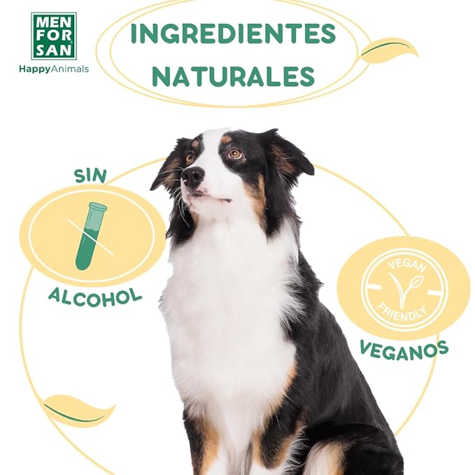 MENFORSAN Cologne water for dogs | Tropical | Intense and refreshing aroma | Deodorant effect | With very mild ingredients that DO NOT irritate the skin | With Neutral Ph | 125ml