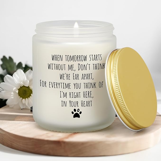 Dog Memorial Gifts for Loss of Dog, Pet Loss Gifts, Sympathy Candle for Cats Doggie Passing Away, Bereavement Remembrance Grief Condolence Present for Pet Lovers Friends Families in Memory of Doggie