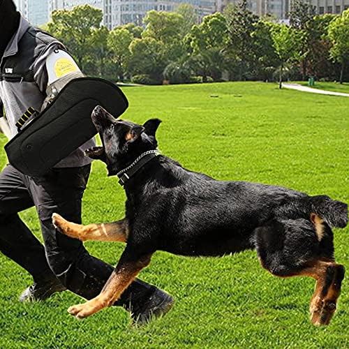 Morezi Dog Bite Sleeve Training Protection, Heavy Duty Nylon Durable, Fit Pit Bull German Shepherd Malinois, Puppy Small Dogs Training Biting Tugging War Toy - Black