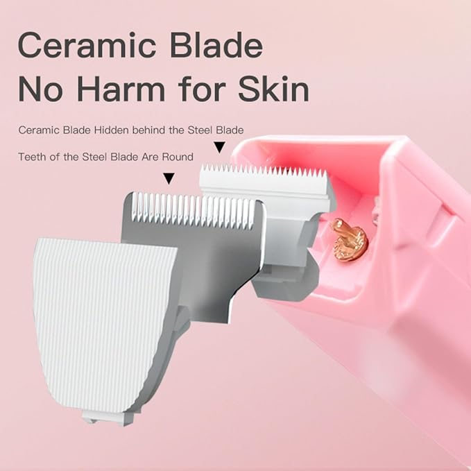 3 Pieces of Replacement Blades for Pet Hair Trimmers,Easy to Put On & Off Waterproof Ceramic Blades for Dog Grooming Shavers,3 PCs in 1 Box