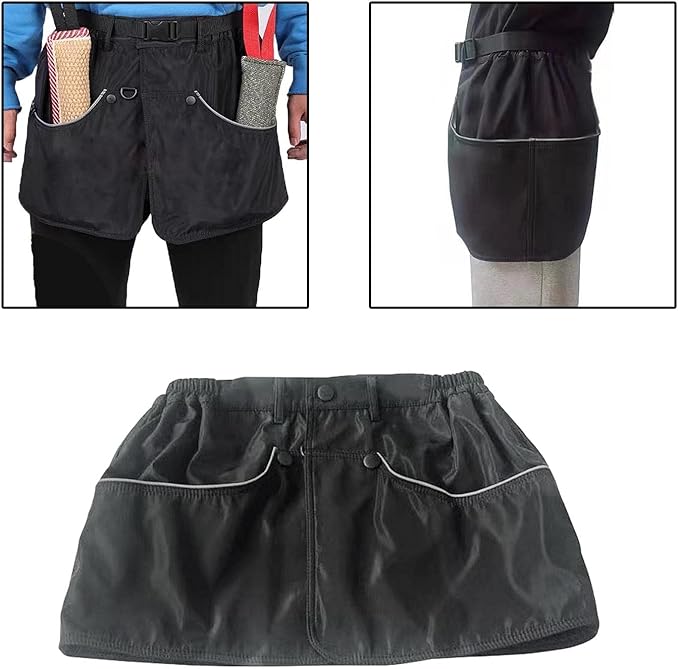 MagiDeal Multi Functional Dog Handler Training Pants Dog Trainer Apron for Small Medium Large Dogs, Black XL 100CM