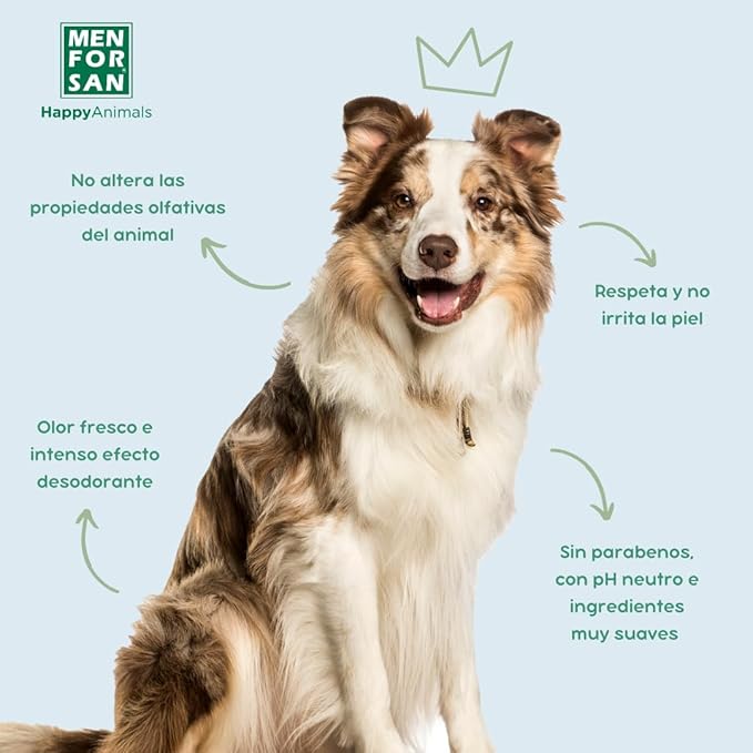 MENFORSAN Eau de Cologne Talcum for dogs 100% Natural, Vegan-Friendly, Alcohol Free