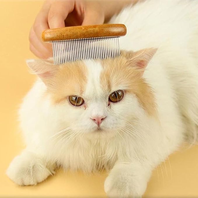 4pcs Pet Grooming Combs Dogs Cats Dog Hair Comb Puppy Grooming Shedding Removal Ergonomic Handle Design