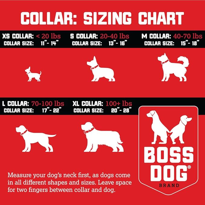 Boss Dog Tactical Collar, Orange Camo, X-Small