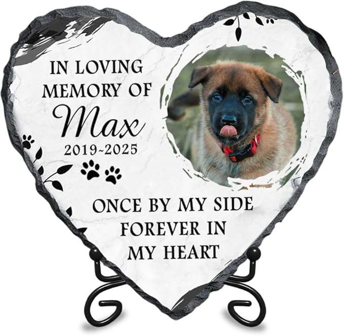 Personalized Dog Memorial Gifts for Loss of Dogs Sympathy Gift, Dog Memorial Stone, Pet Loss Gifts, Pet Memorial Stones for Dogs Cemetery Decorations for Grave, Cat Sympathy Gift, Stone 3