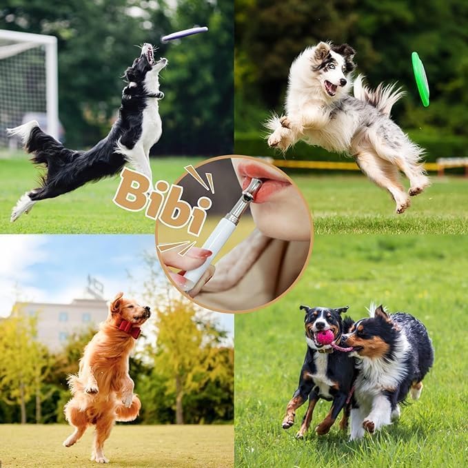 2 Pack Dog Whistle - Dog Whistle to Stop Barking Neighbor's Dog & Long Range Recall, Adjustable Ultrasonic Silent Dog Whistle with Lanyard for Training Recall, Professional Obedience (Black & White)