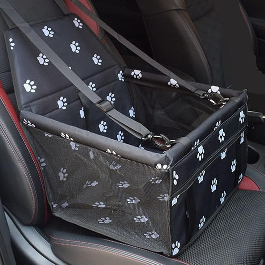 Pet Car Booster Seat Dog Car Seat Travel Carrier Cage Vehicles Upgrade Deluxe Washable Portable Breathable Folding Soft Washable Travel Bags for Dogs Cats or Other Small Pet