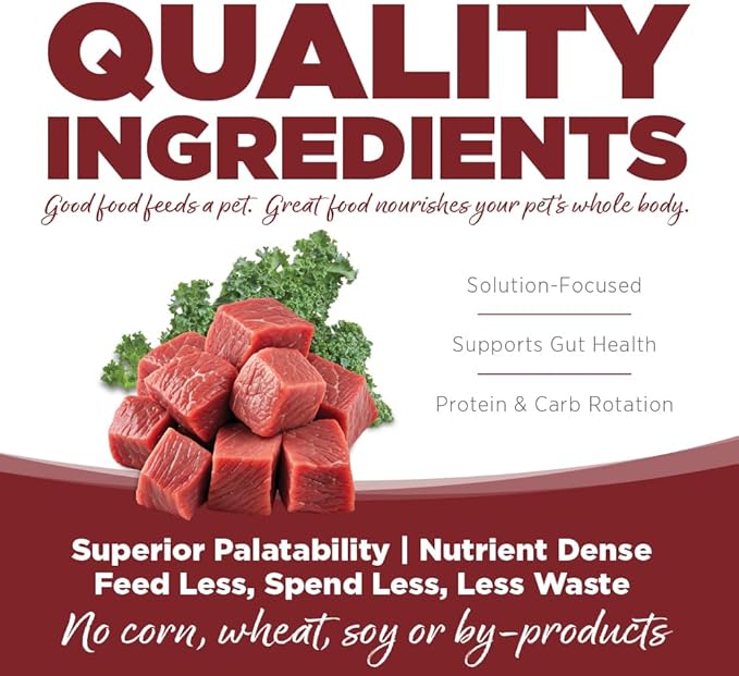 NutriSource Pure Vita Beef & Kale Dog Food, 4LB
