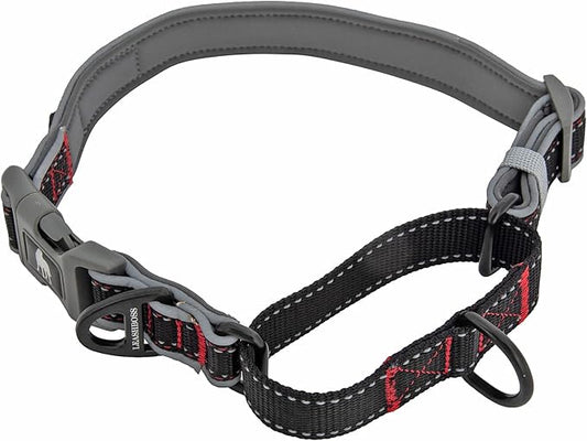 Leash Boss Martingale Collar for Dogs | Reflective Nylon Dog Collar for Large Dogs, Medium and Small Dogs | No Pull Pet Training Collar | Quick Release Buckle, Adjustable Pet Collar