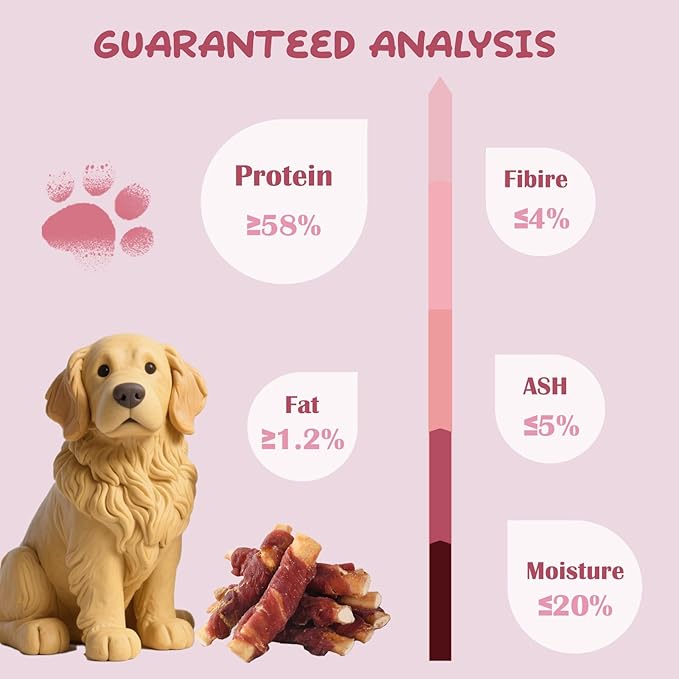 ASMPET 10.6oz Dog Treats Bones, Duck Wrapped Beef Cartilage, Rawhide Free & Grain Free Dog Snacks