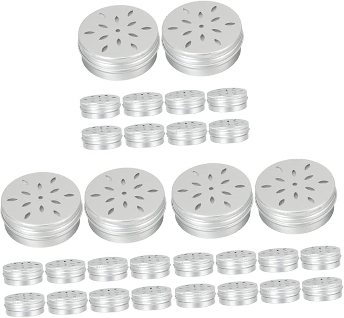 balacoo 30 pcs Dog Scent Training Containers Hollow Scent Work Tins Lids Dog Odor Training Tool Supplies