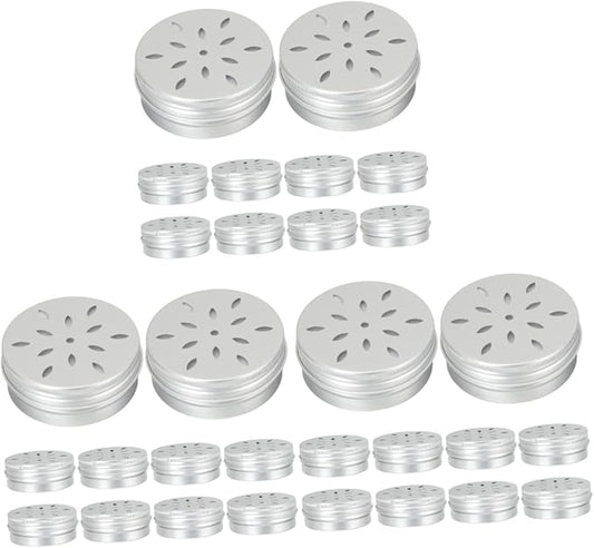 balacoo 30 pcs Dog Scent Training Containers Hollow Scent Work Tins Lids Dog Odor Training Tool Supplies