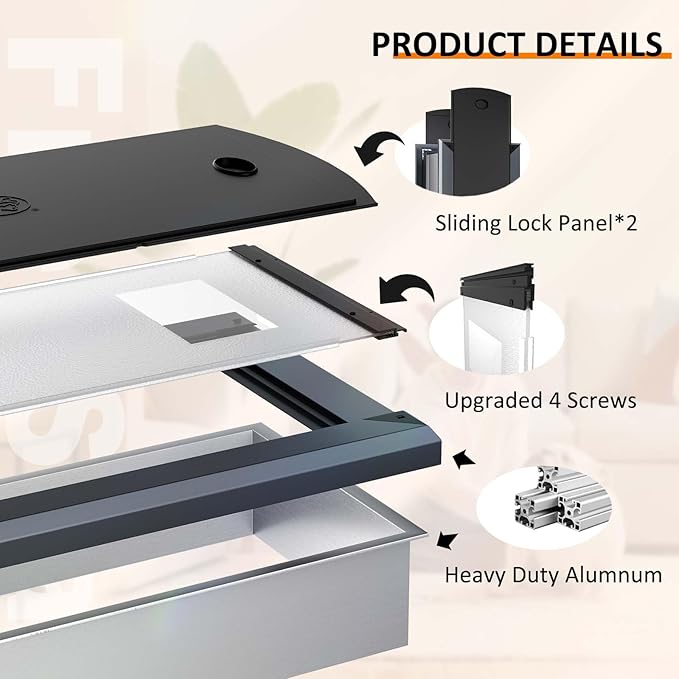 FreeStanding XL Dog Door for Wall, Extra Large Dog Door with Heavy Duty Aluminum Frame, Telescoping Tunnel, Double Magnetic Flaps and Double Sliding Lock Panels, Up to 220lbs, X-Large, Smoky Gray