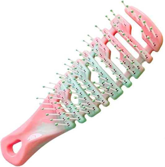 hhfvvdaRidge Design Puppy Brush - Soft Bristle Gentle Grooming Tool for Small Dogs - Pet Hair Care for Yorkie, Maltese, Shih Tzu, Maltipoo - Gradient Color