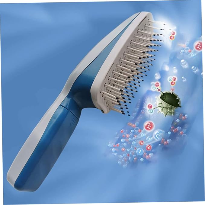 Ionic Pet Bath Brush for Dogs Pet Electric Comb Pet Comb Pet Brush Pet Cleaning Comb Pet Grooming Comb, slicker brush, standard, Grey