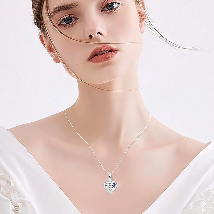 memorial jewelry Your Wings were Ready, But My Heart was Not Stainless Steel Carved Locket Cremation Urn Necklace for Pet Dog Cats