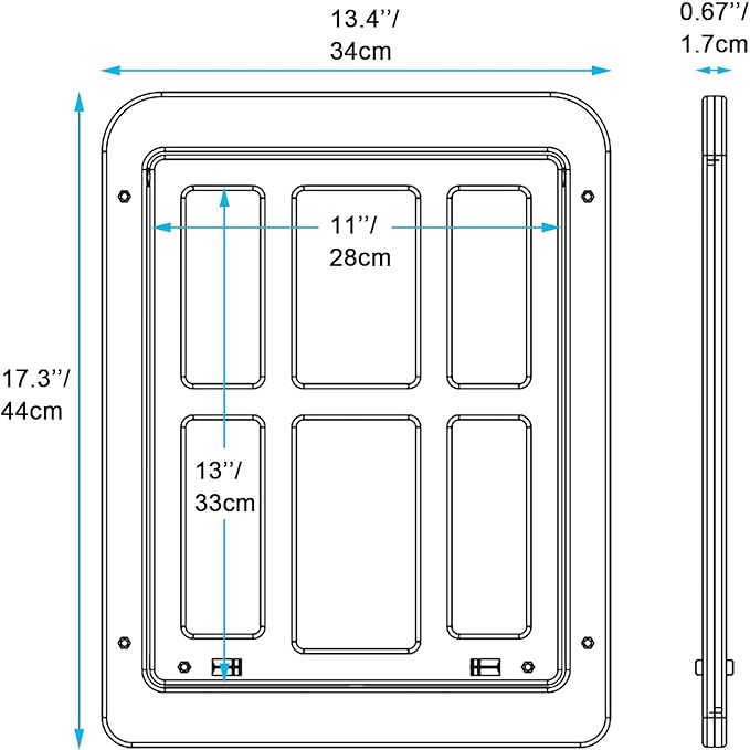 Ownpets Dog Screen Door, Inside Door Flap 11x13 Inch Lockable Pet Screen Door Magnetic Closure Sturdy Doggie Door for Screen Door(White)