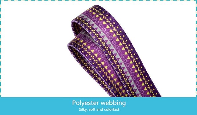Martingale Dog Collars Escape - Proof - No Pull Pet Collar Silky Soft for Medium and Large Dogs (Dark Purple & Yellow,L)