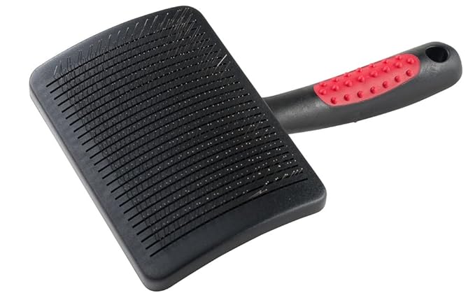 Self-Cleaning Slicker Brush with Pivoting Head for Dogs