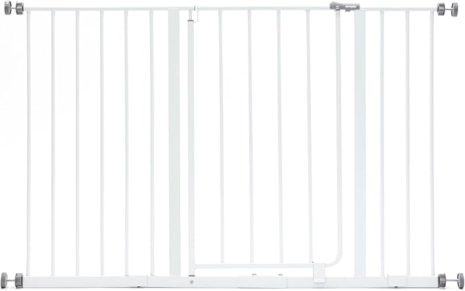Regalo Safety 29-47" Easy Open Extra Wide Baby Gate for Doorways, Hallways & Bottom of Stairs, Pressured Mounted Safety Gate for Babies, Toddlers & Pets, Tested & Safe, American Designed and Owned