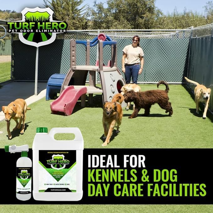 Pet Odor Eliminator For Artificial Turf | Powerful Bio-Enzymatic Formula Targets the Most Offensive Odors On All Surfaces | 2 (1 Quart) Bottles