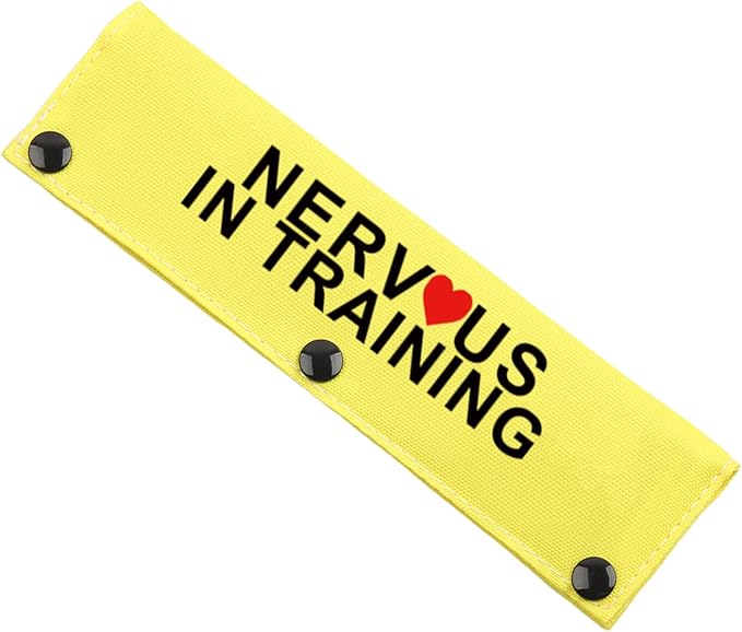 JXGZSO in Training Nervous Anxious Dog Leash Sleeve Dot Not Pet Working Dog Leash Sleeve Service Dog Leash Wrap (Nervous in Train DLS)