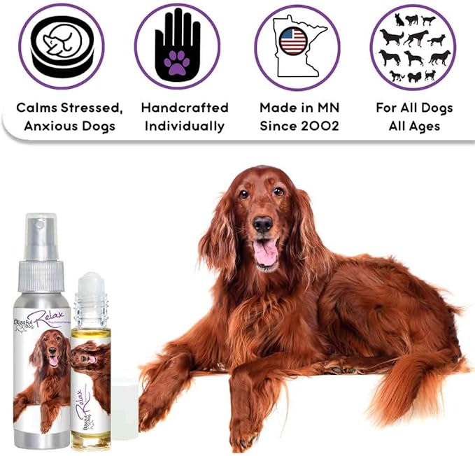 The Blissful Dog Irish Setter Relax Dog Aromatherapy, 0.45-Ounce Roll-On