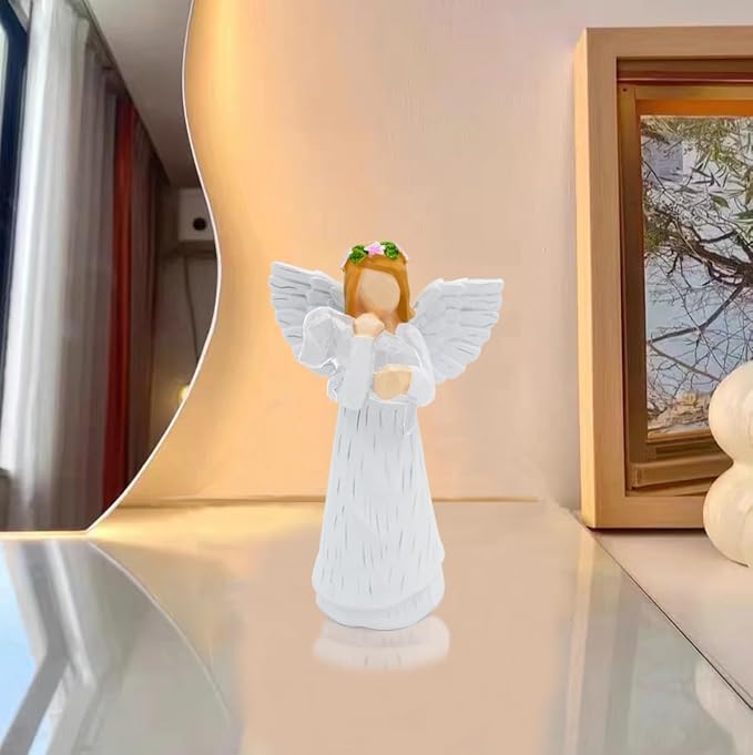 Anrkets Angel of Friendship Pet Memorial Gift – Dog Remembrance Angel Figurine with 7 Chakra Rainbow Bridge Bracelet, Sympathy Gift for Loss of a Beloved Dog