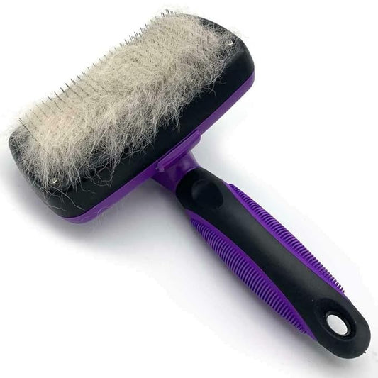 Whizzotech Self Cleaning Slicker Brush Dog And Cat Brush Gently Removes Loose Undercoat, Mats and Tangled Hair