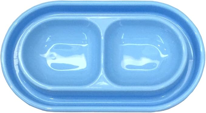 Cat Kitten Dish Dog Puppy Feeder Pet Bowl 3 Colors New Light Blue