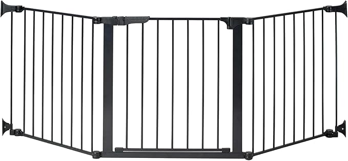 KidCo - Custom Fit Auto Closing ConfigureGate Baby Gate with with 30 Inch Door Section, Baby Fence, Safety Gate (Black)