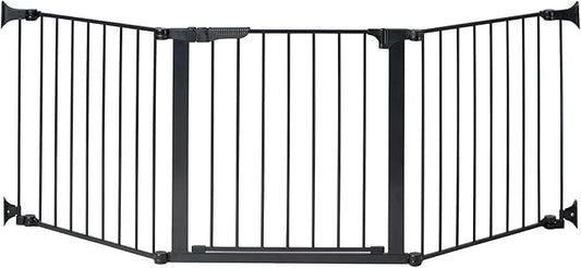 KidCo - Custom Fit Auto Closing ConfigureGate Baby Gate with with 30 Inch Door Section, Baby Fence, Safety Gate (Black)